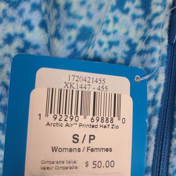 Columbia Sportswear Blue 1/4 Zip Fleece Artic Air Jacket Sweater Womens Size S - Picture 4 of 10